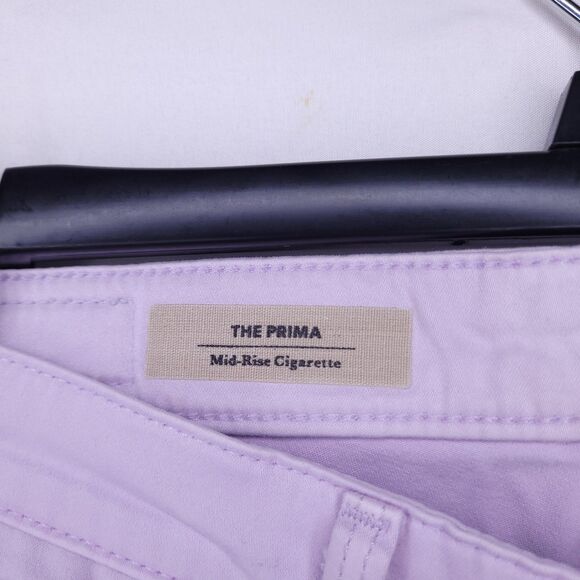 Adriano Goldschmied Jeans Womens 26R Lilac The Prima Mid Rise Cigarette - Picture 7 of 14